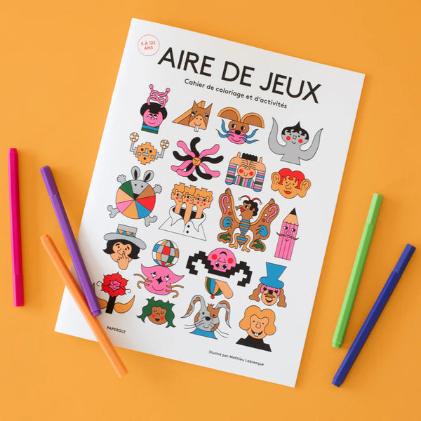 Cahier de coloriage Aire de jeux - arloca