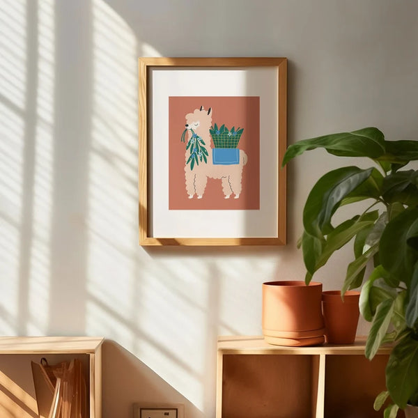 Affiche Alpaga 8"x10" - arloca