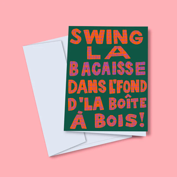 Carte de souhaits Swing la bacaisse