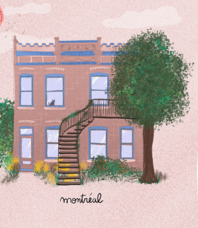 Carte de souhaits Duplex Montréal - arloca