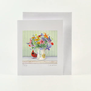 Carte de souhaits Le bouquet le plus brillant - arloca