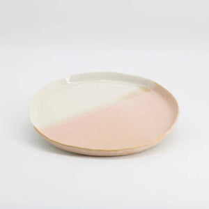 Assiette en porcelaine rose - arloca