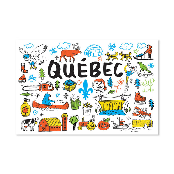 Carte postale Top Québec - arloca