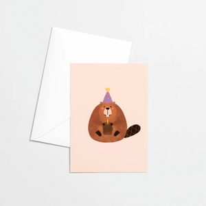 Carte de souhaits Castor - arloca