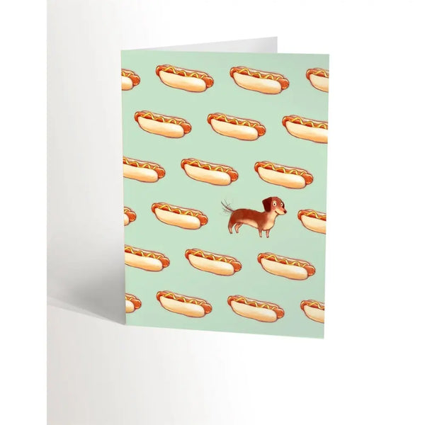 Carte de souhaits Hot dog