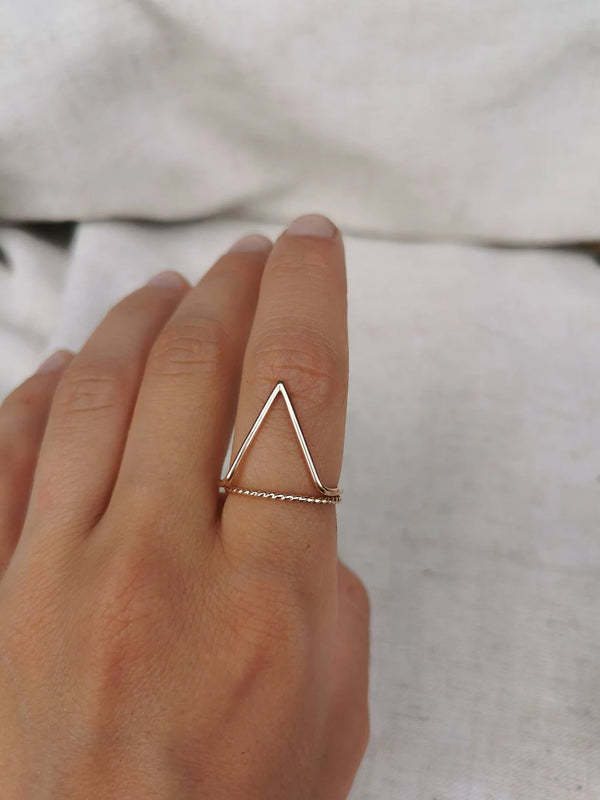 Anneau Corde Argent