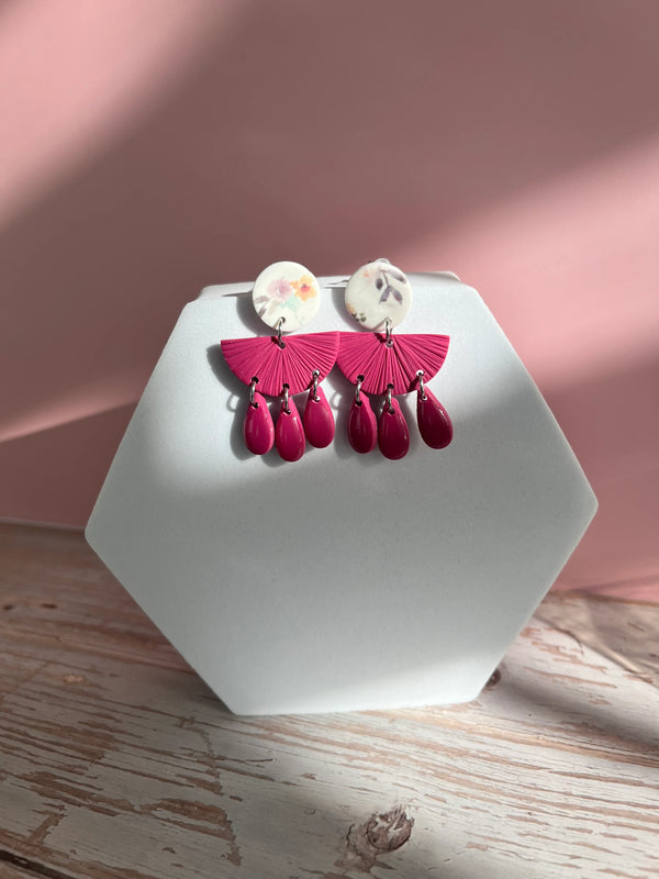 Boucles d'oreilles Sarah bourgogne