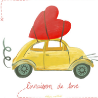 Carte de souhaits Livraison de love.