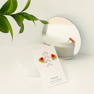 Boucles d'oreilles Melon d'eau - arloca