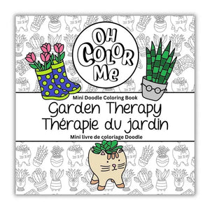 Mini libro para colorear Terapia de jardín