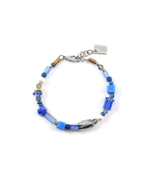 Bracelet Capella en perles d'eau douce et étain, Anne-Marie Chagnon
