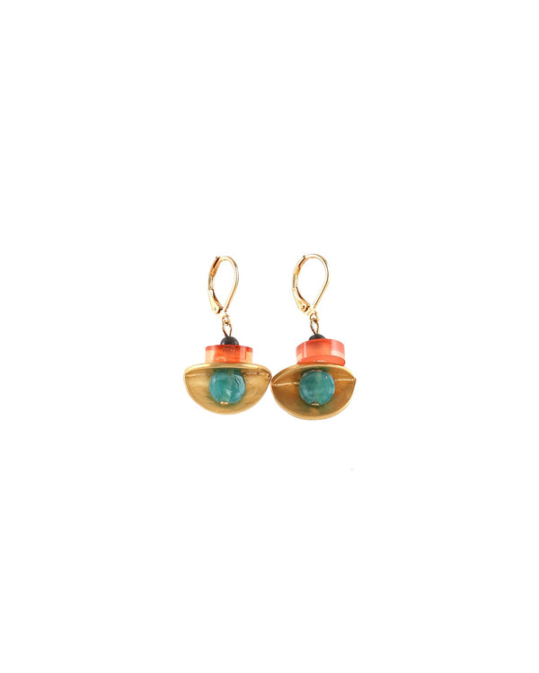 Boucles d'oreilles Mirzam tropique - arloca