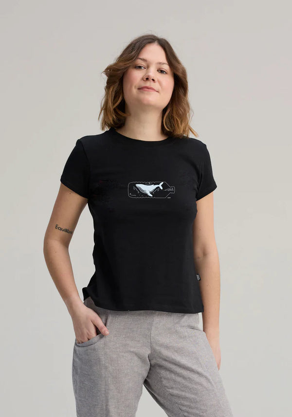 T-shirt unisexe Message en bouteille noir - arloca