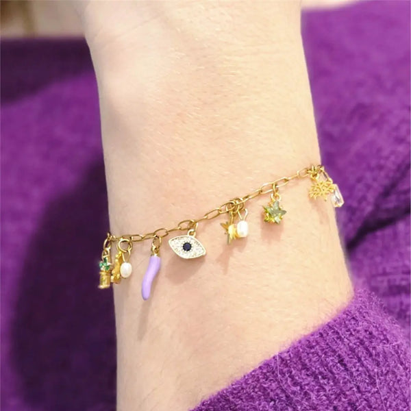 Ensemble de fabrication d'un bracelet breloques Shine - arloca