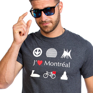 T-shirt pour homme J'aime Montréal - arloca