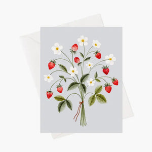 Carte de souhaits Bouquet de fraises - arloca