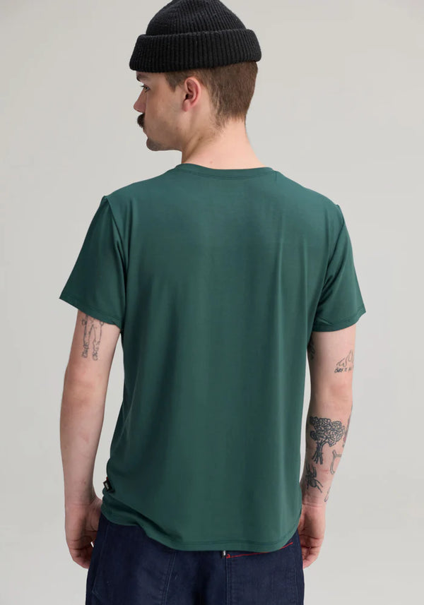 T-shirt Mtl un fleuve vert forêt - arloca