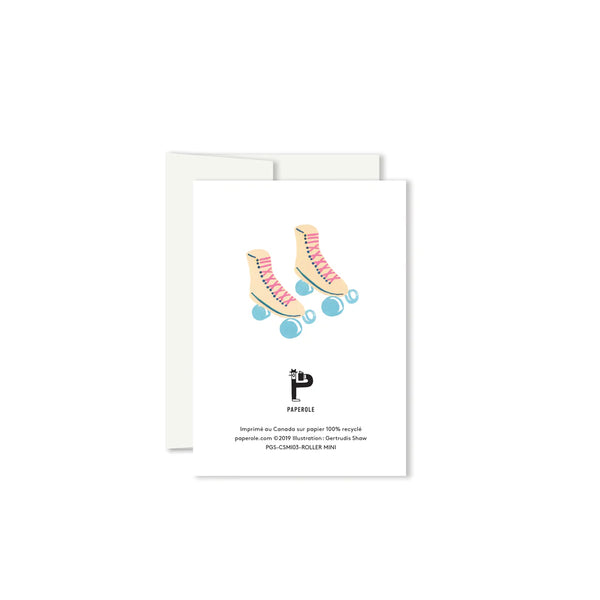 Mini carte de souhaits Roller - arloca