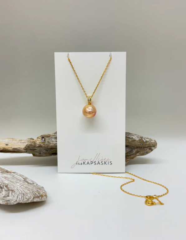 Pendentif perle or - arloca