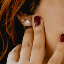 Boucles d'oreilles Farfailline en argent - arloca