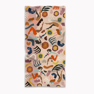 Soft pink modal fringed scarf She/Her