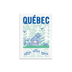 Aimant Cabane au Québec - arloca