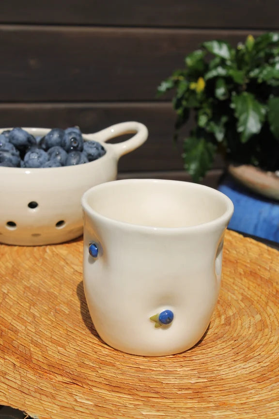 Tasse espresso en céramique Bleuet
