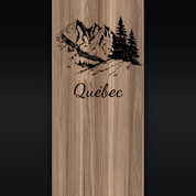 Signet en bois Paysages canadiens Québec - arloca