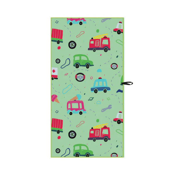 Serviette de plage en microfibre pour enfant Automobiles - arloca