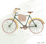 Carte de souhaits Vélo d'homme - arloca