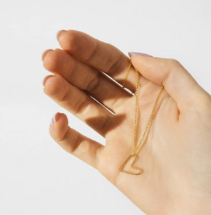 Gold heart necklace