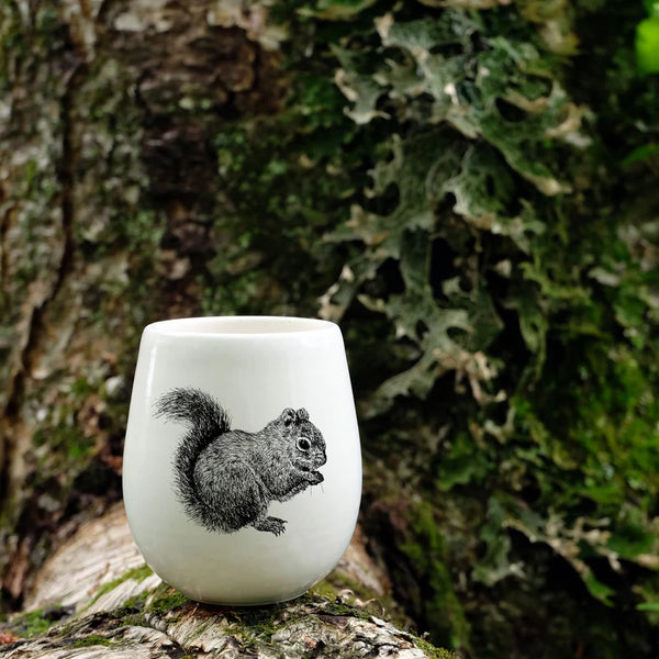 Verre en porcelaine Écureuil roux - arloca