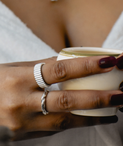 Bague Rigatoni en argent - arloca