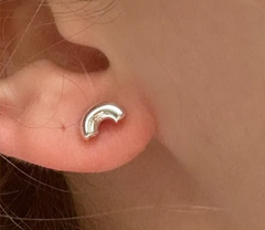 Boucles d'oreilles Macaroni en argent - arloca