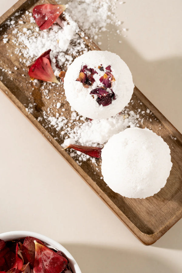 Trio Bombes de bain Rose & Ylang Ylang - arloca