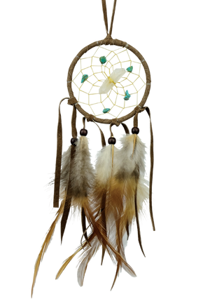 Capteur de rêves 2.5" Vision Brun - arloca