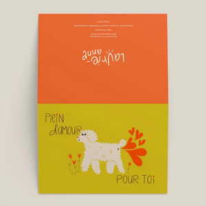 Carte de souhaits Plein d'amour pour toi - arloca