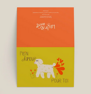 Carte de souhaits Plein d'amour pour toi - arloca
