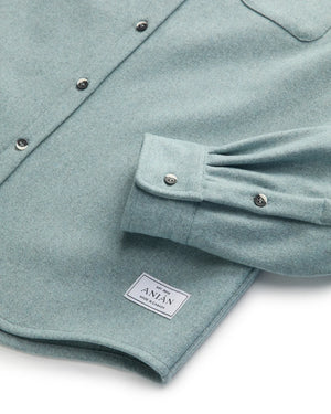 Neptune Melton wool modern shirt