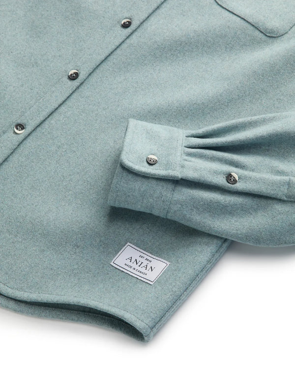 Chemise moderne en laine Melton Neptune