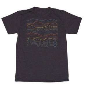 T-shirt Lignes de montagne - arloca
