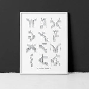 Affiches les Plex de Montréal 18"x24" - arloca