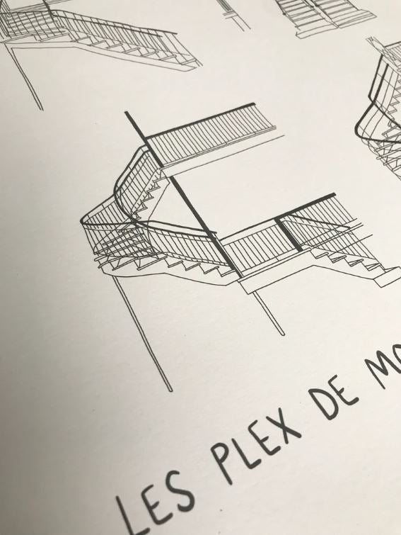 Affiches les Plex de Montréal 18"x24" - arloca