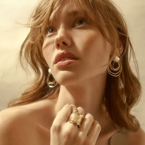 Boucles d'oreilles Bo Krios or - arloca