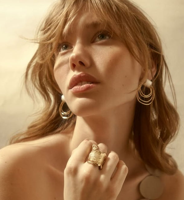 Boucles d'oreilles Bo Krios or - arloca