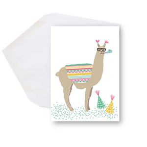 Mini carte Bonne fête Lama - arloca