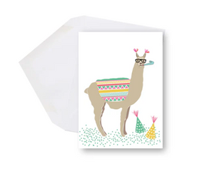 Mini carte Bonne fête Lama - arloca