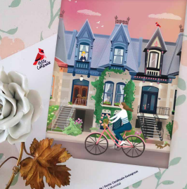 Carte de postale Rue de Montréal en été