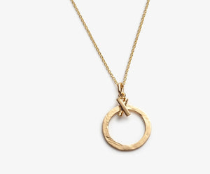 Collier Empathique avec pendentif plaqué or 14 K, Lidia