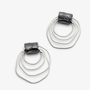 Boucles d'oreilles Bo Krios argent - arloca